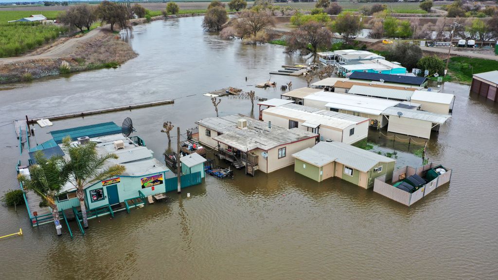 Inundaciones en San Joaquín, California