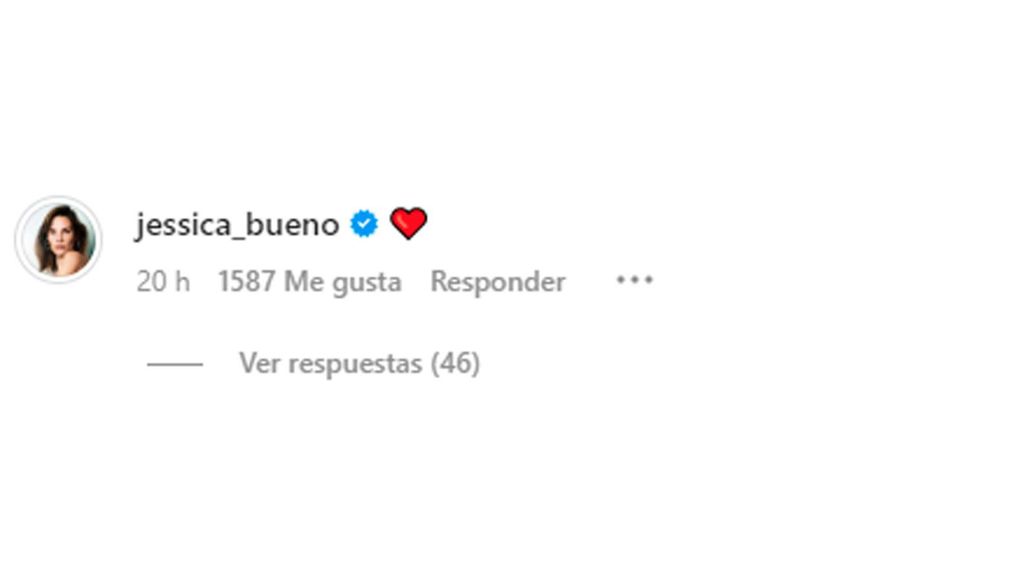 Jessica Bueno reacciona a las palabras de Roy Galán