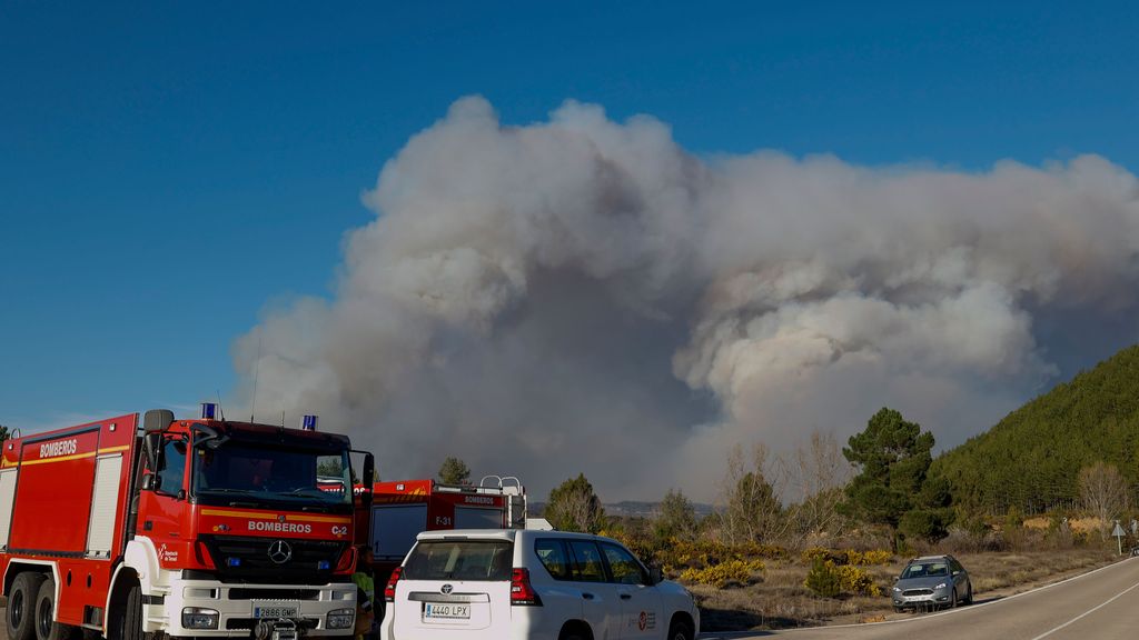 Incendio entre la provincia de Castellón y Teruel