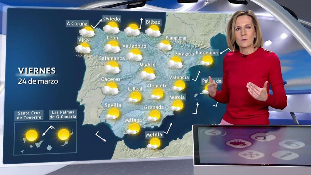 Un frente afectará a España el viernes y causará un descenso térmico