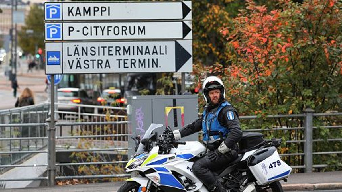 Policia en Helsinki, Finlandia