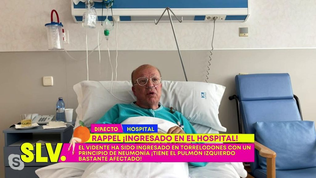 Rappel se emociona en su conexión con 'Sálvame' desde el hospital