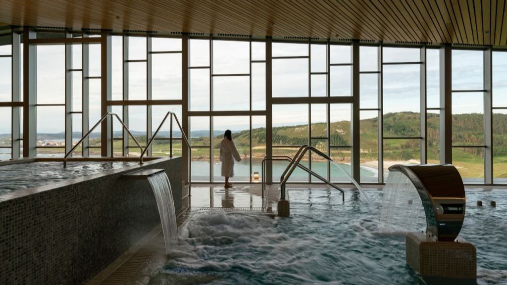 Vistas desde el spa del Parador Costa da Morte.