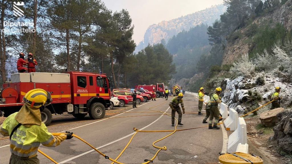 La situación del incendio de Castellón podría mejorar por la noche