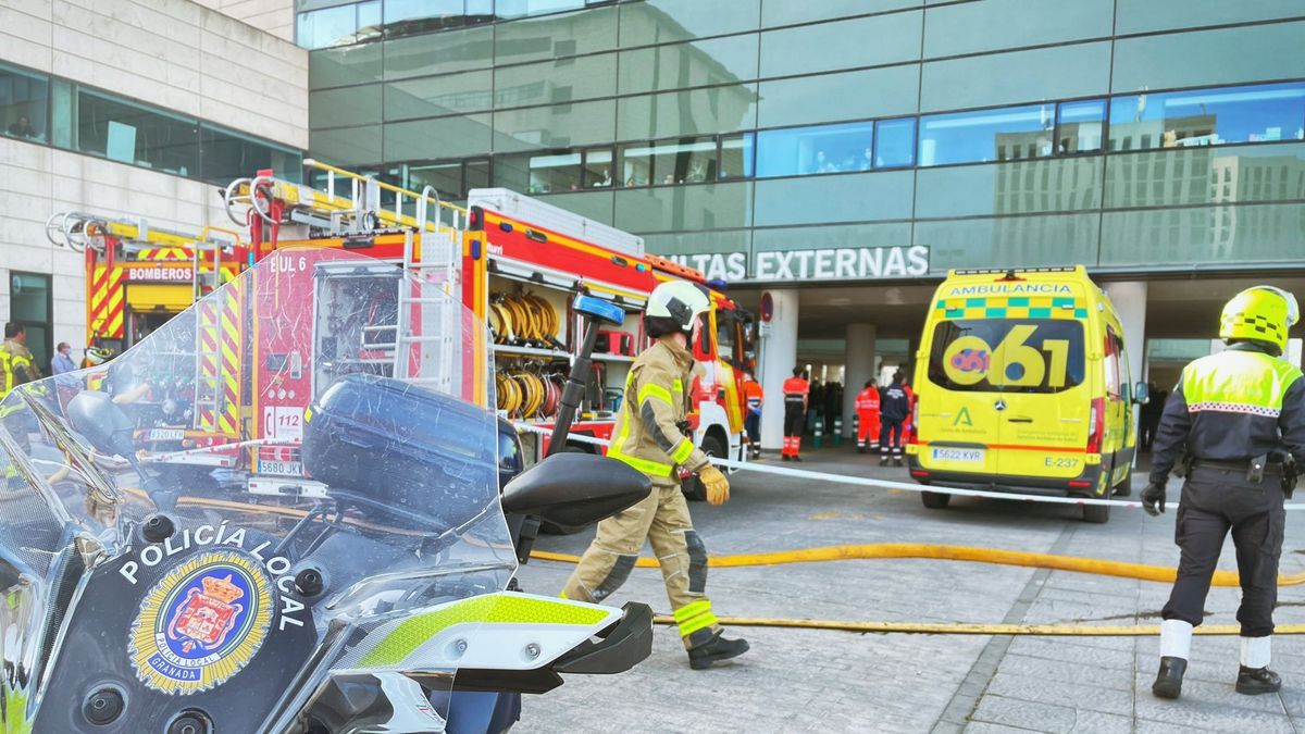 Incendio en el Hospital San Cecilio de Granada Incendio en el Hospital San Cecilio de Granada