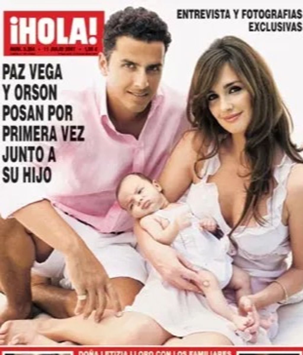 Paz Vega presentaba así a su primer hijo junto