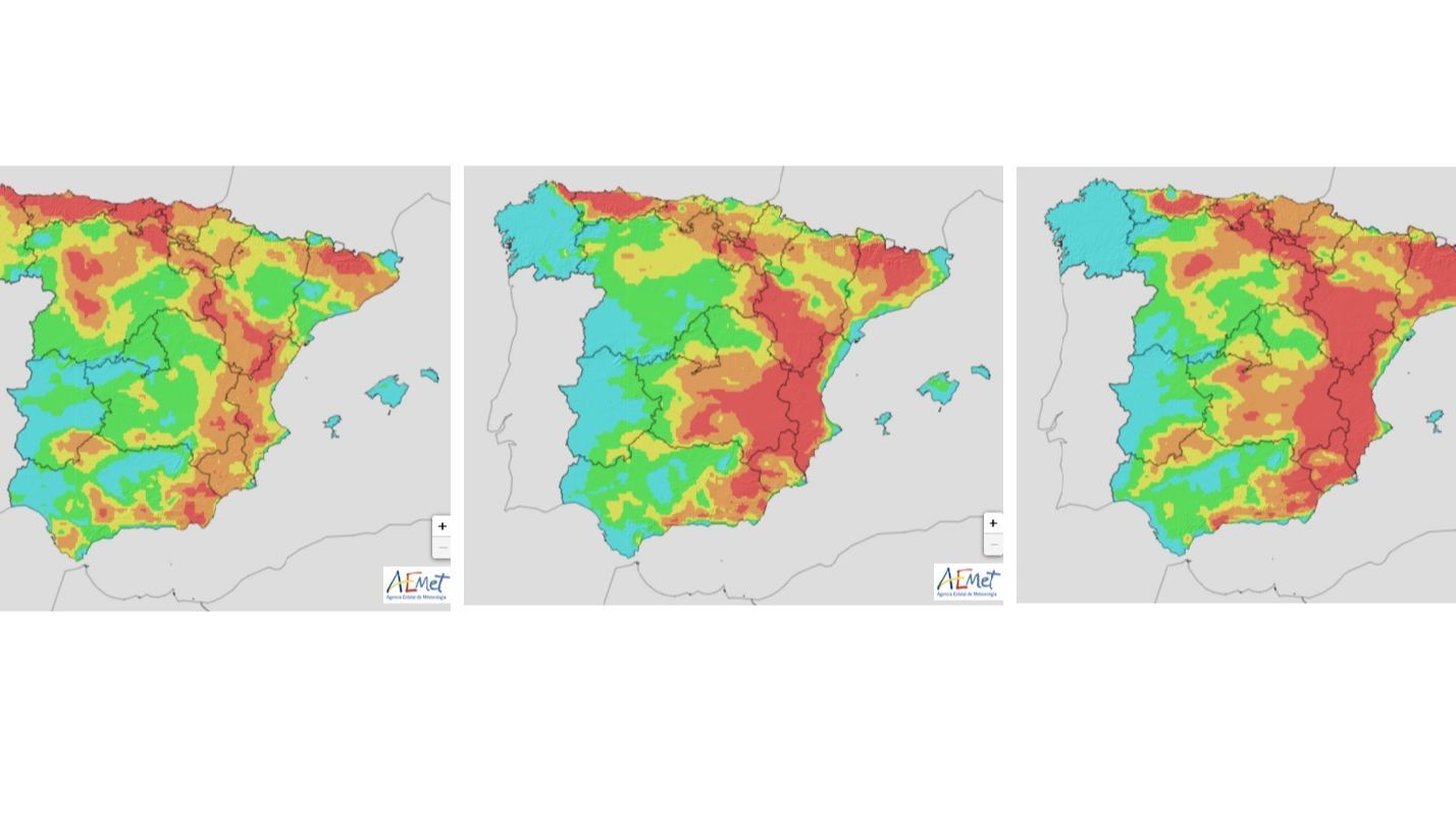 Riesgo de incendio el niércoles, jueves y viernes