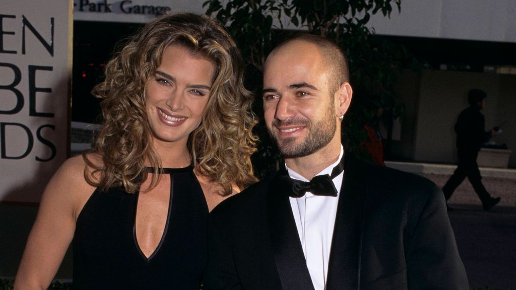 Brooke Shields y Andre Agassi
