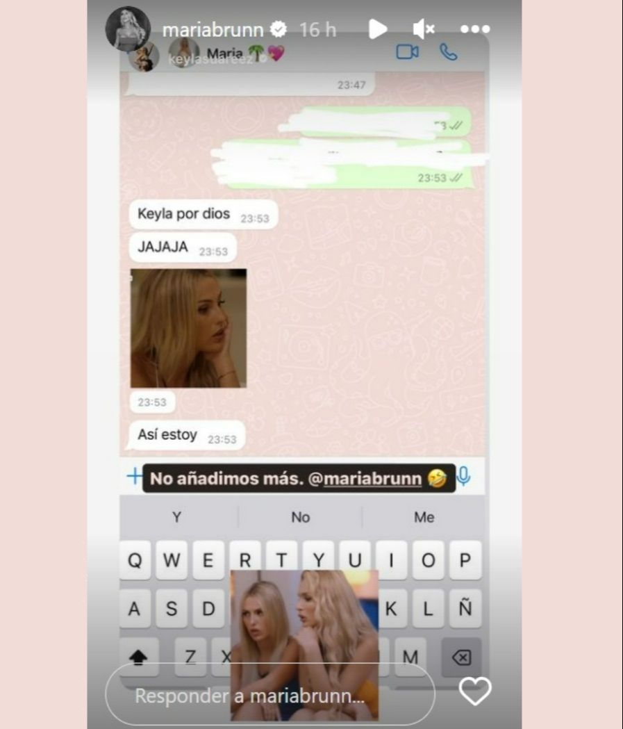 La reacción de María Aguilar al ver a Keyla y Adrián en la cama