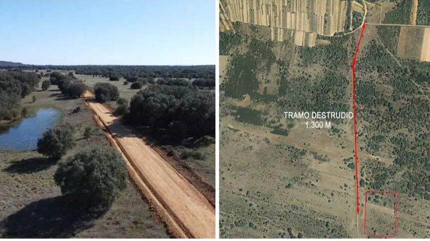 Tramo destruido León
