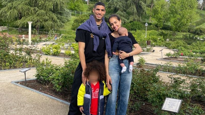 Hiba Abouk y Achraf Hakimi: así son Amín y Naím, sus dos hijos en común