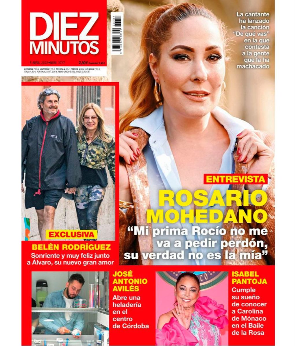 Belén Rodríguez y su nuevo novio en la revista de 'Diez Minutos'