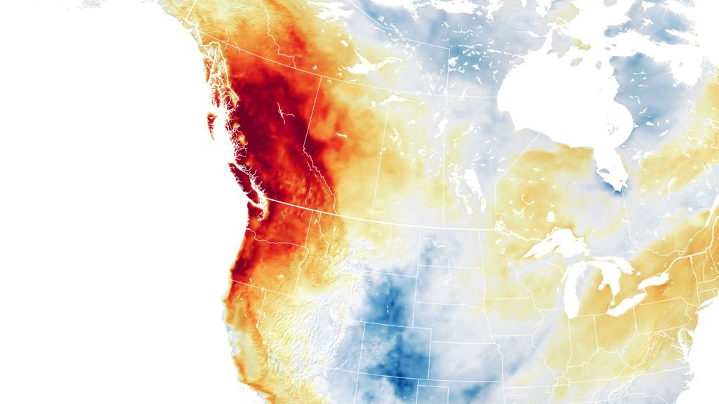 Calor excepcional en el noroeste del Pacífico