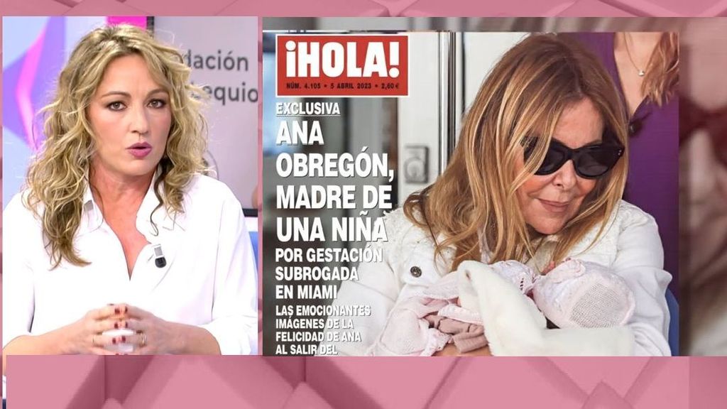 Ana Obregón no sabía que estaba siendo fotografiada junto a su hija en el hospital