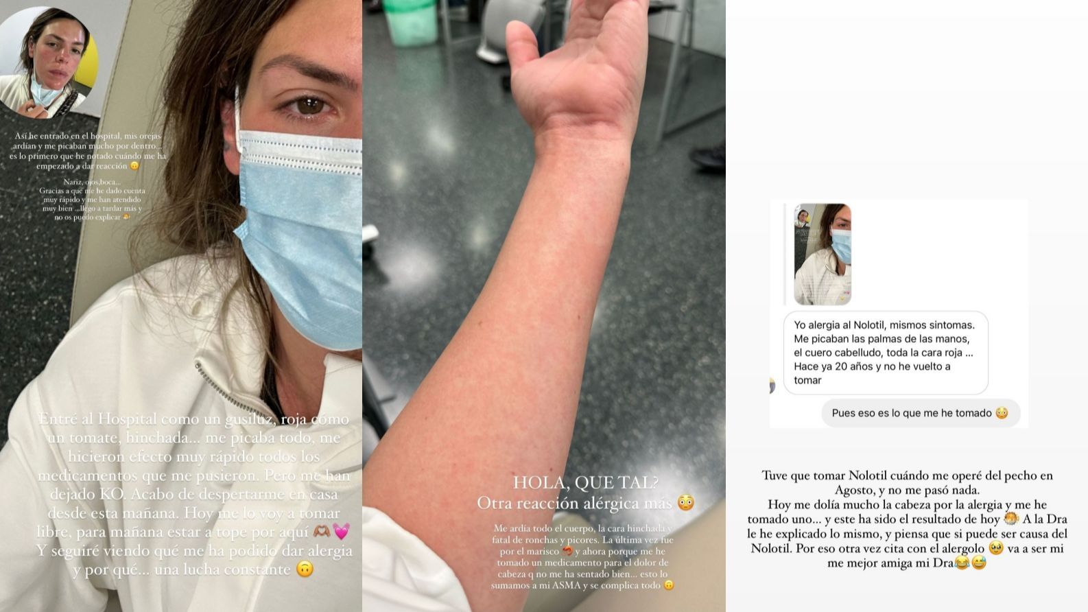 Laura Matamoros habla del medicamento que cree le podría haber dado reacción