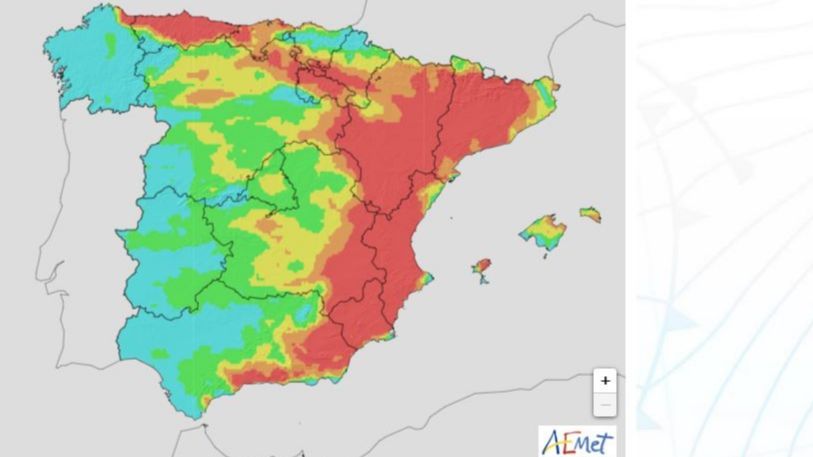 Riesgo de incendio previsto para el viernes 31 marzo