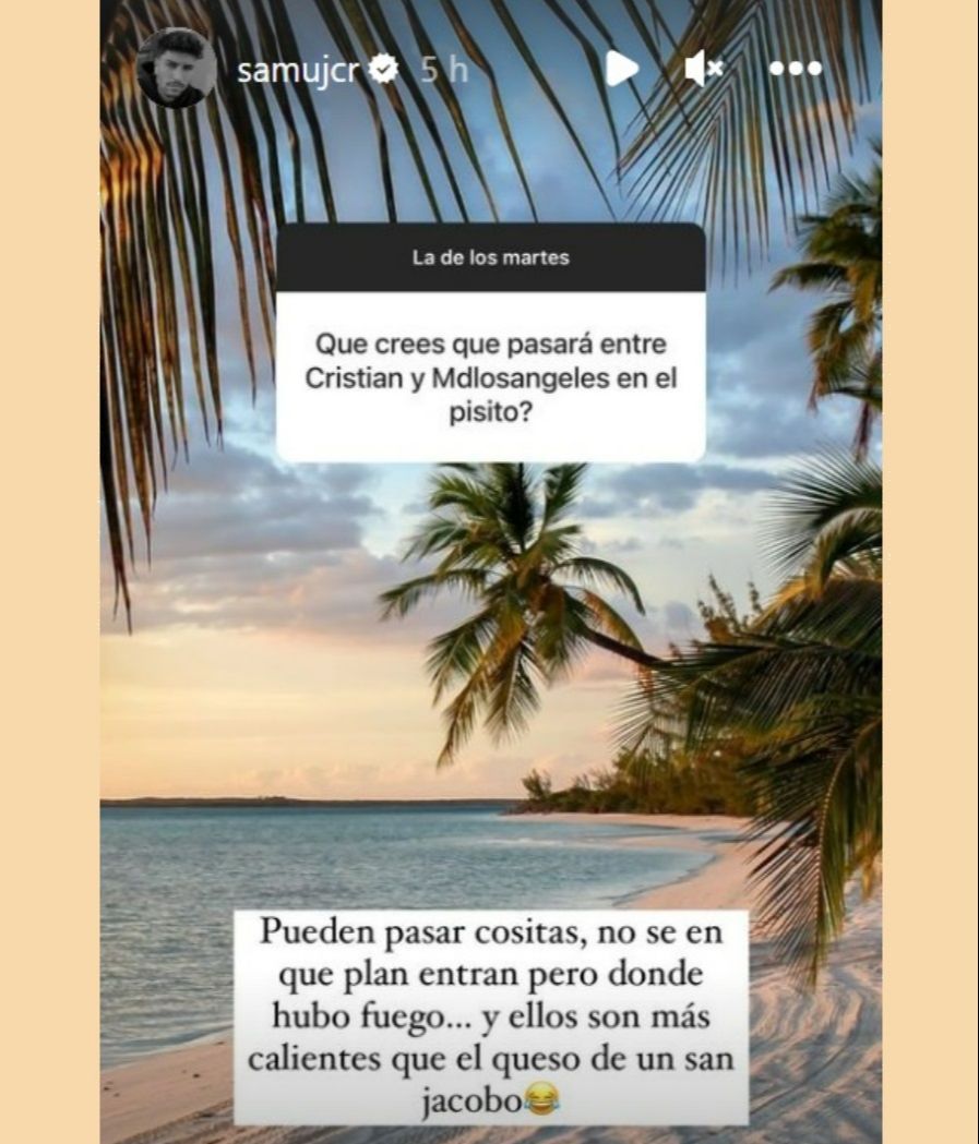 Samuel Chávez cree que Cristian y María de los Ángeles pueden dejarse llevar por la pasión