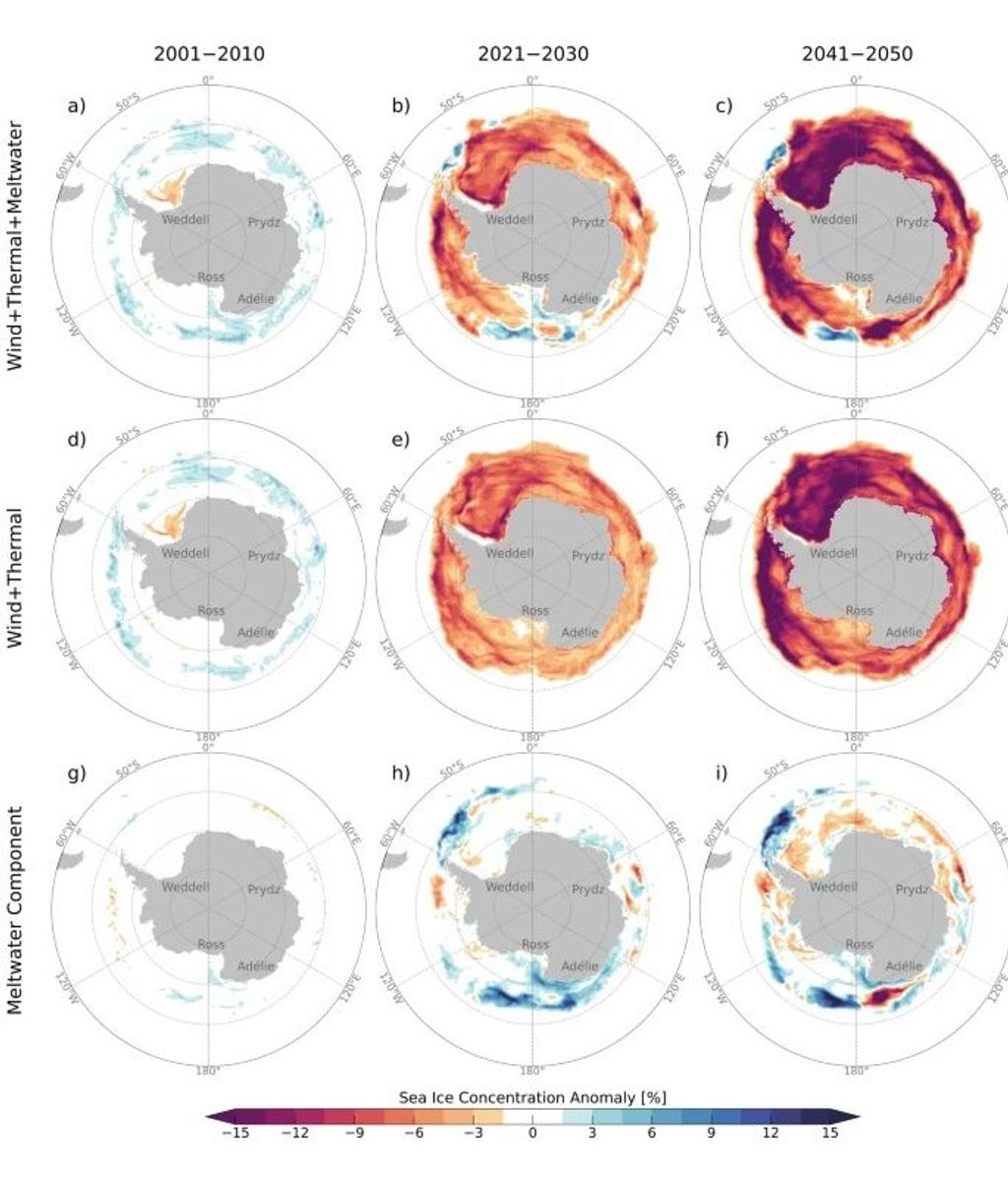 Cambios recientes y proyectados en el hielo marino