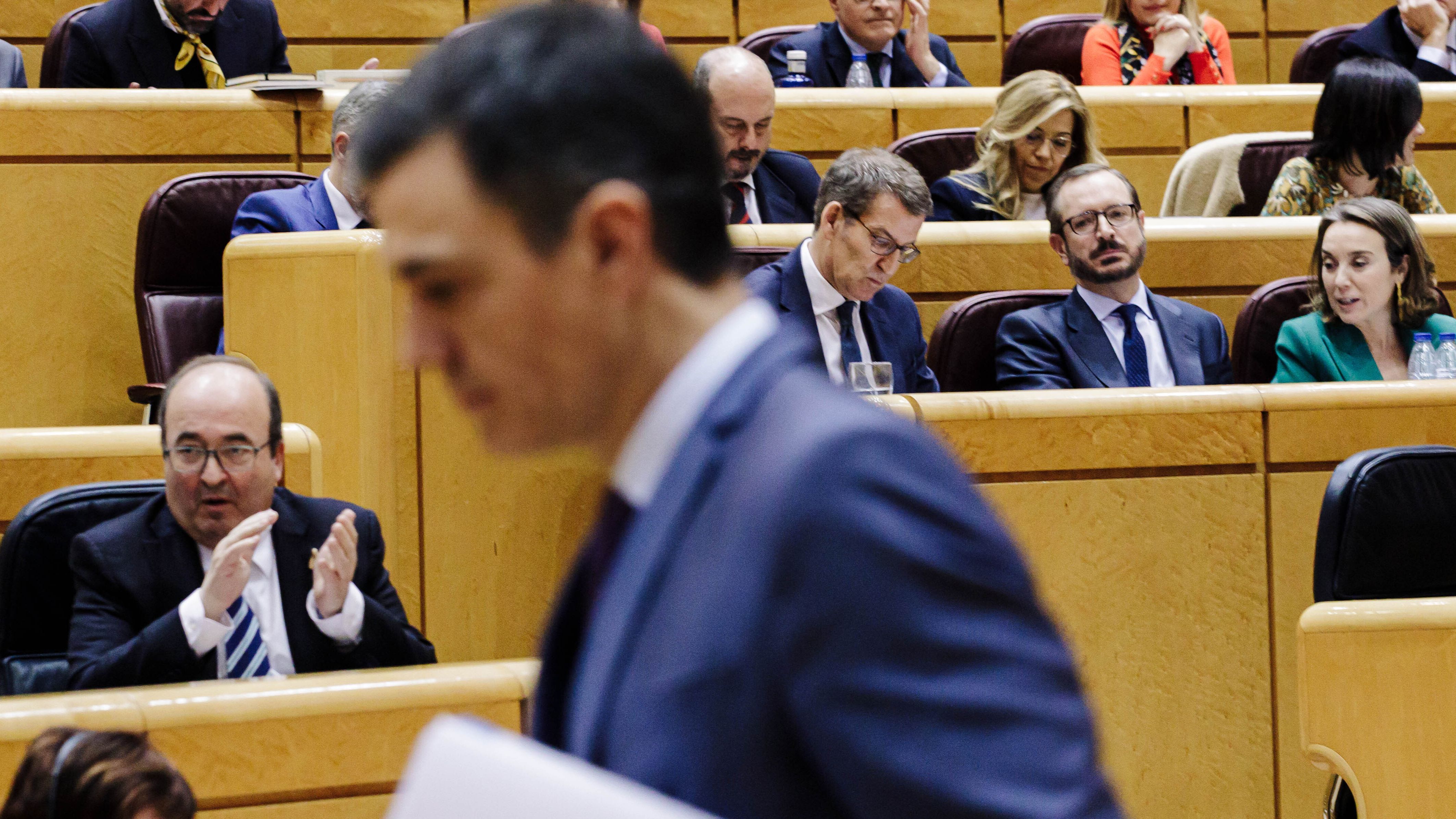 Sánchez y Feijóo han protagonizado siete duelos en el Senado