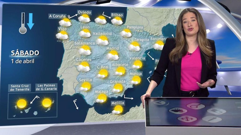 El fin de semana se producirá un descenso térmico y nevadas en España