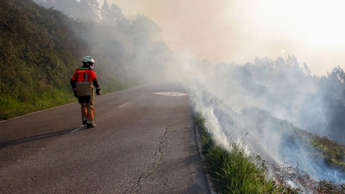 Incendio en Monte Naranco de Asturias