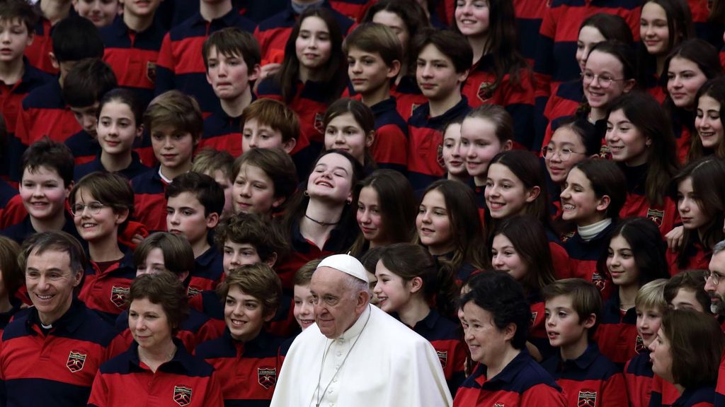 Archivo - El Papa durante una de las audiencias generales