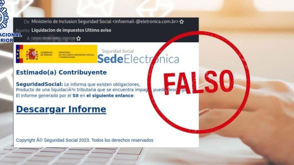 La Policía Nacional alerta de una nueva estafa por correo en la que se hacen pasar por la Seguridad Social