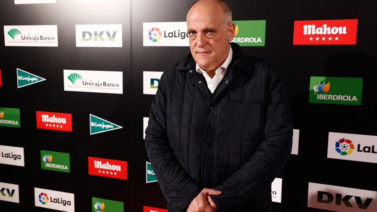 Archivo - El presidente de LaLiga, Javier Tebas, durante un acto Archivo - El presidente de LaLiga, Javier Tebas, durante un acto