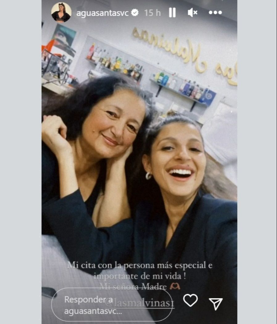 Aguasantas presenta a su madre