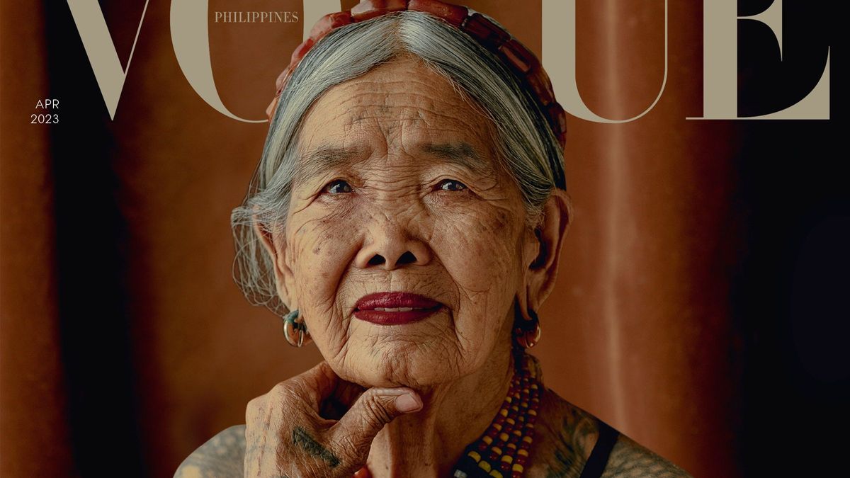 Apo Maria “Whang-Od” Oggay, una mujer indígena de 106 años, protagonista de la portada de Vogue Filipinas