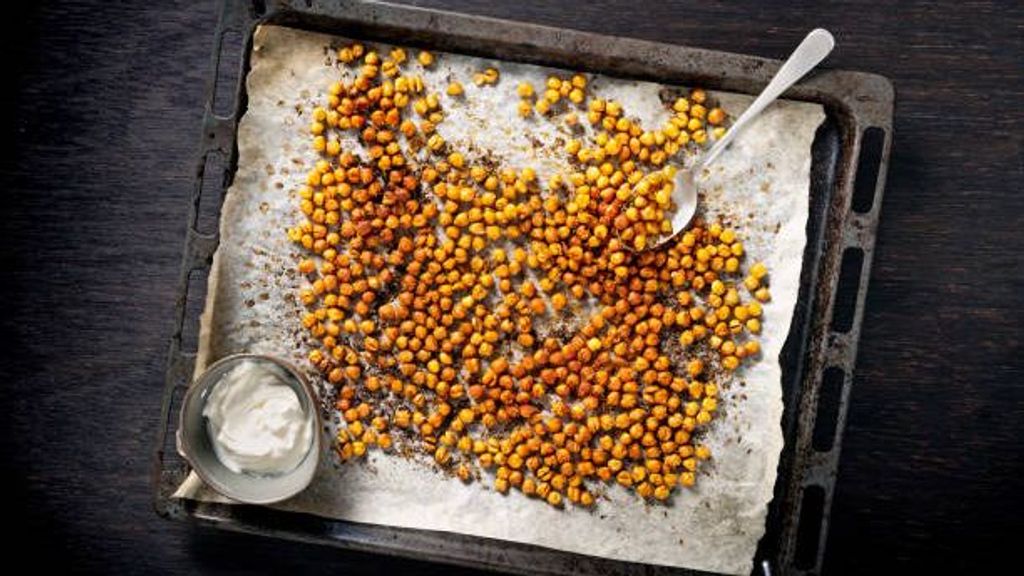 Para esta receta, es necesario que los garbanzos estén tostados