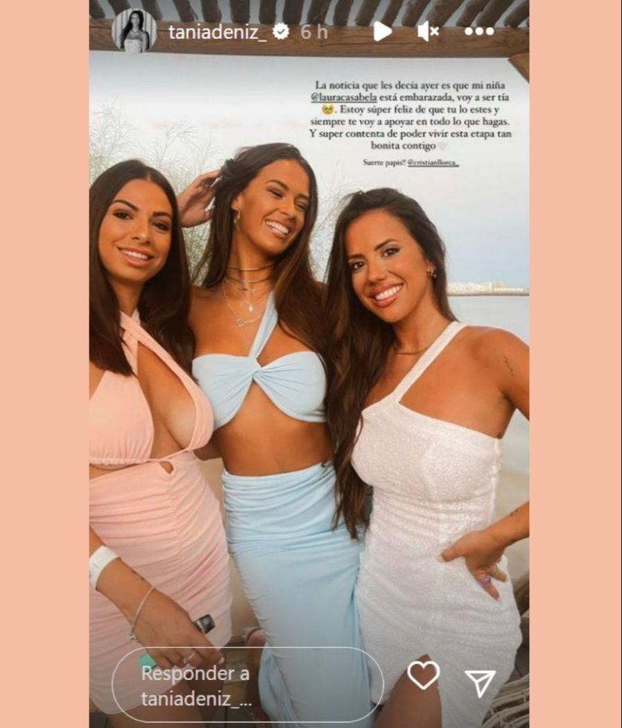 Tania Déniz felicita públicamente a Laura Casabela por su futura maternidad