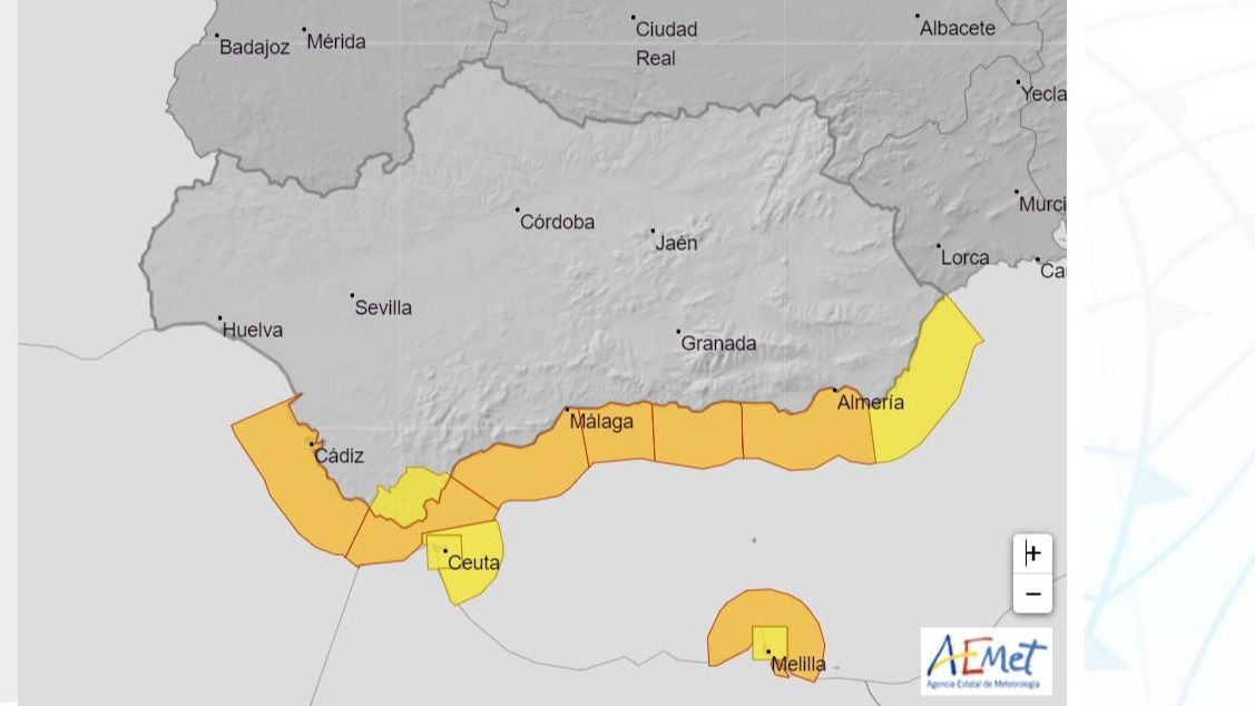 Avisos por temporal marítimo Miércoles Santo