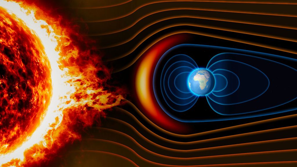 El campo magnético sustenta la vida en la Tierra