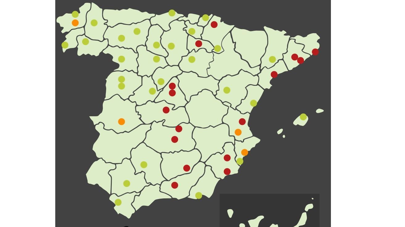 Nivel de alerta por plátano de sombra