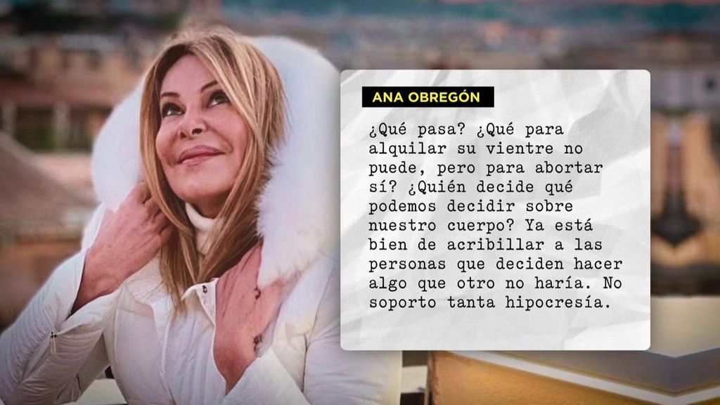 El comunicado de Ana Obregón, en 'Socialité'