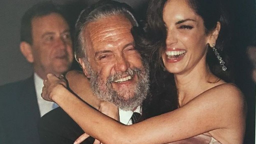 Eugenia Silva y su padre