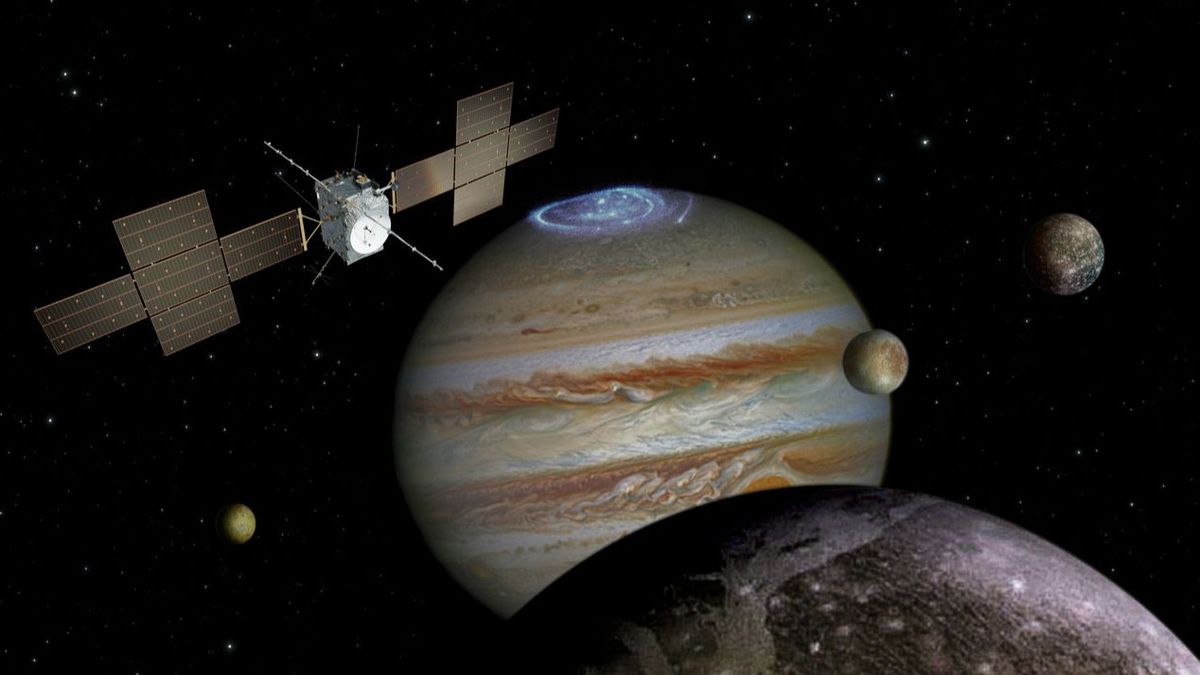 Ilustración misión Juice a Júpiter