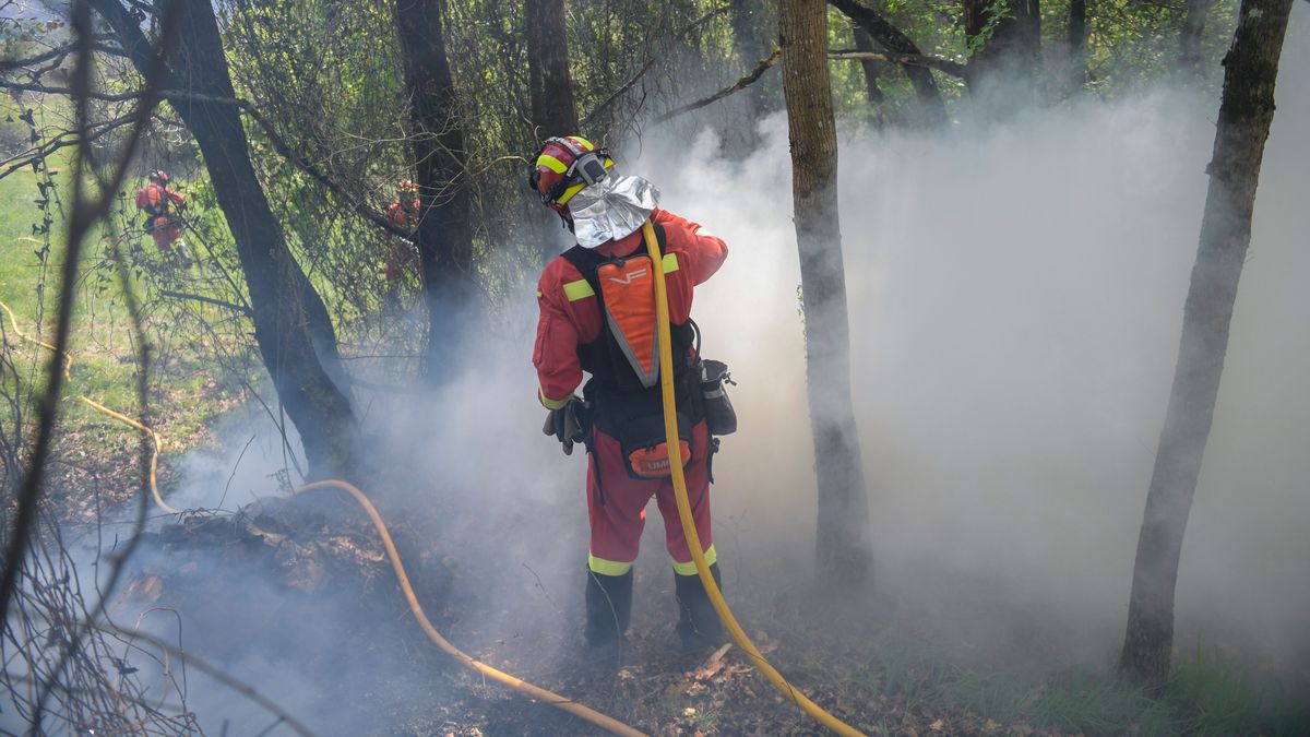 La Unidad Militar de Emergencias (UME) en los incendios de Asturias: hay cinco personas identificadas