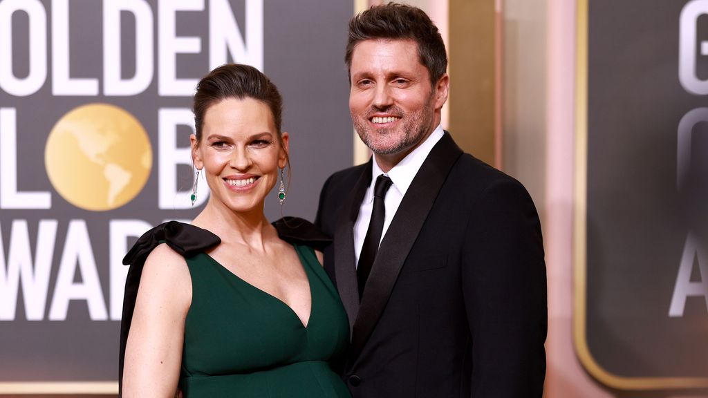 Hilary Swank, junto a su marido en la última ceremonia de los Globo de Oro