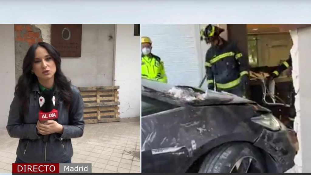 Empotra su coche contra un local de Madrid y deja atrapadas a dos mujeres