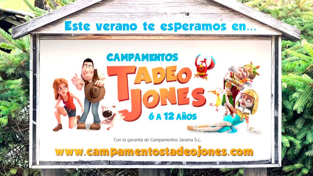 Campamentos Tadeo Jones: para niños de 6 a 12 años, en inglés