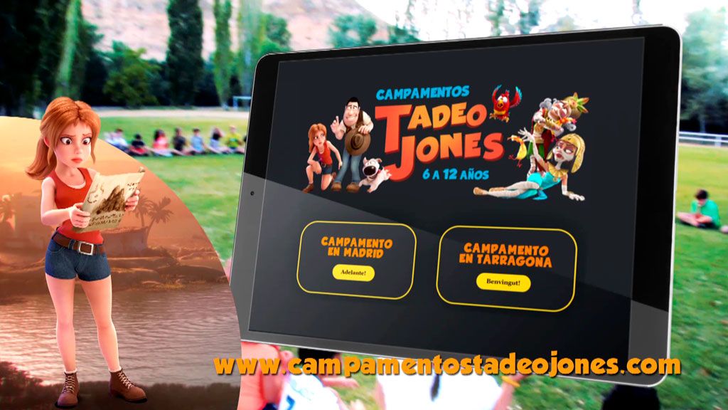 Campamentos Tadeo Jones: para niños de 6 a 12 años, en inglés