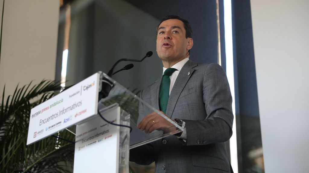 El presidente de la Junta de Andalucía, Juanma Moreno