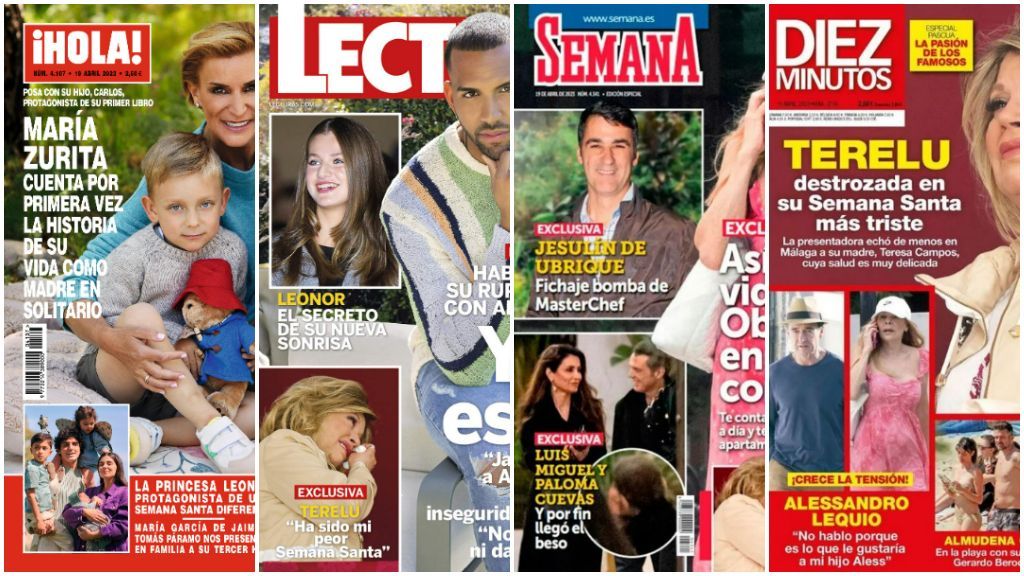 Las principales portadas de las revistas del corazón del 12 de abril de 2023