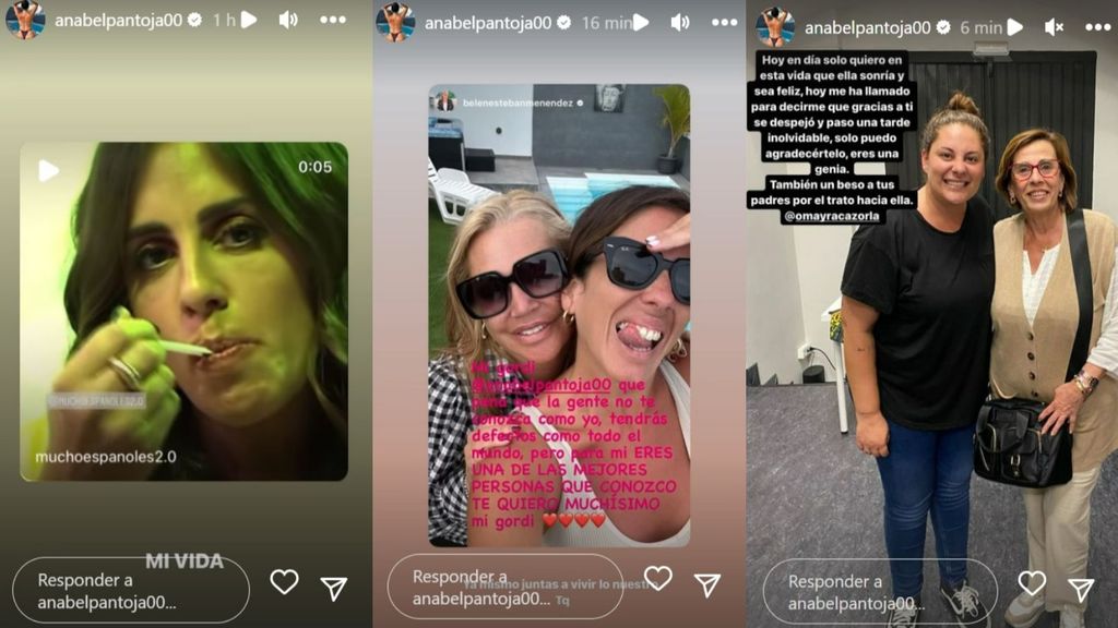 Anabel Pantoja responde a los que hablan sobre ella y Belén Esteban la apoya