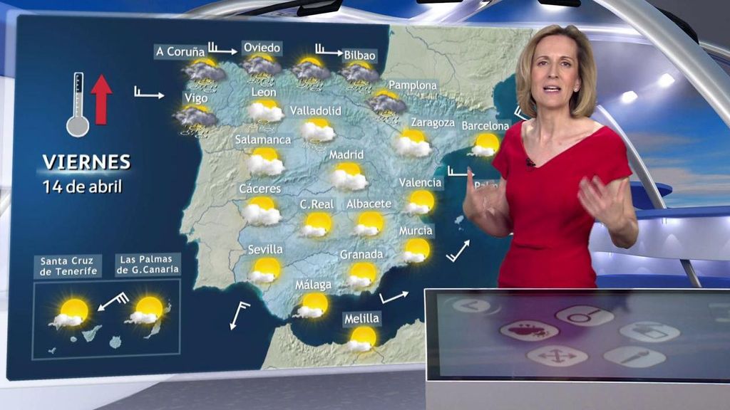 Las temperaturas se dispararán en España el viernes