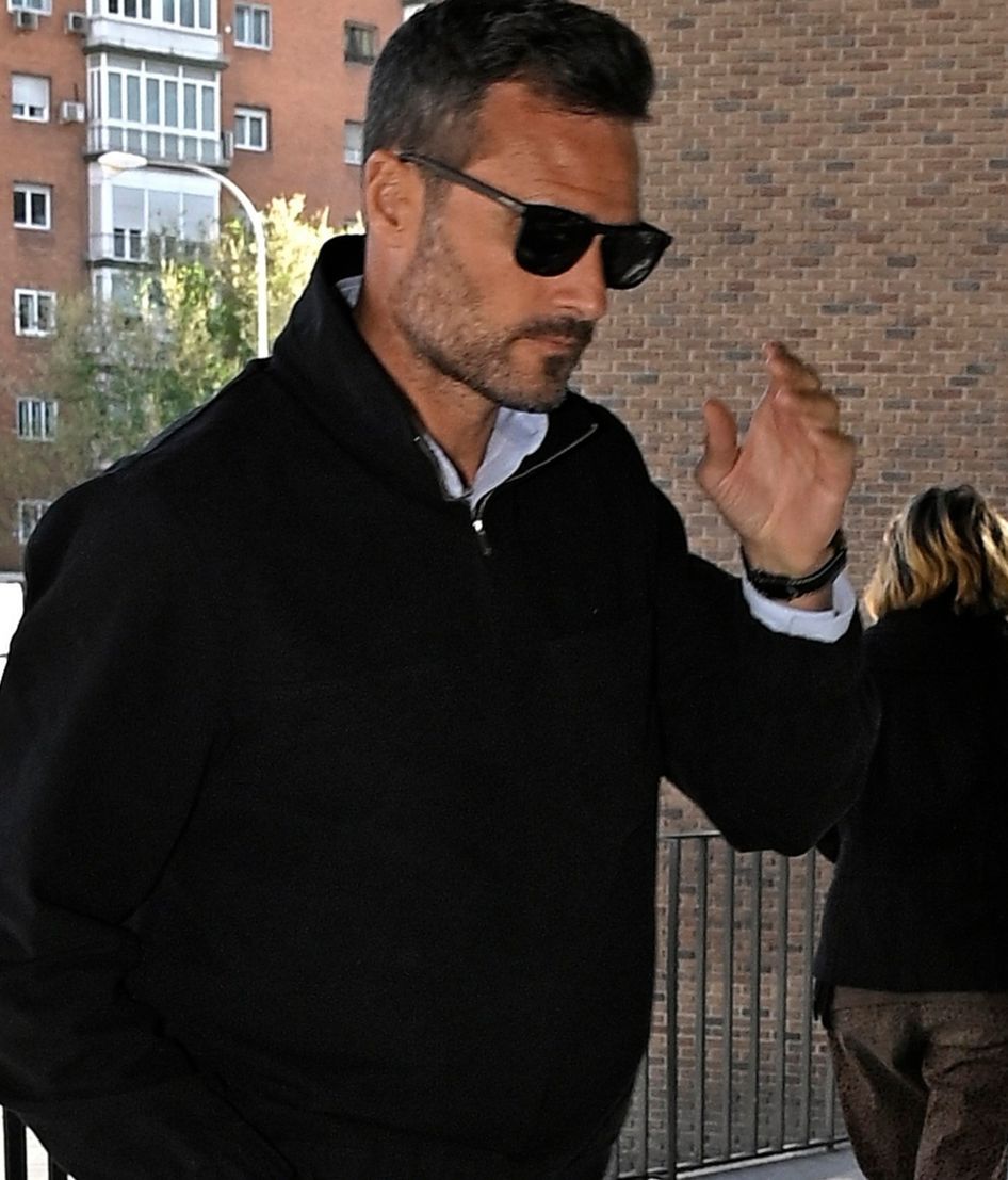 Pablo Marqués, a su llegada al funeral de Laura Valenzuela