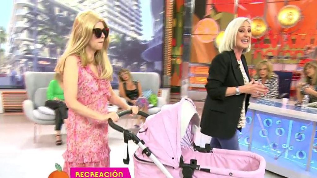 'Sálvame' recrea las imágenes de Ana Obregón paseando con su nieta