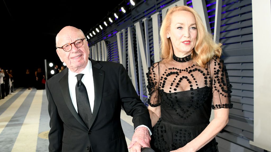 Rupert Murdoch y Jerry Hall